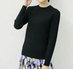 ROPÉ PICNIC ワイドリブニットプルオーバー　ロペピクニック　ニット　黒