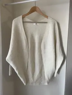 モ*こ様 未使用・美品⭐︎人気のユニクロ3Dスフレヤーンカーディガン⭐︎ドルマン