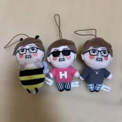 GIGO限定HIKAKIN ヒカキンボイスマスコットぬいぐるみ　3種コンプセットのサムネイル