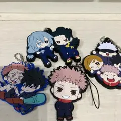 呪術廻戦　ラバー素材ストラップ　セット