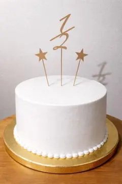 タイプB ケーキトッパー　ハーフバースデー　ミニトッパーセット　木製