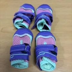 ドッグシューズ メッシュ 紫 ピンク