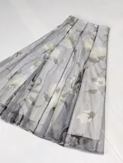 訳アリ MERCURY DUO チュールビッグフラワーフレアスカート