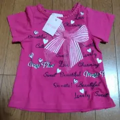 Mezzo piano ピンクリボン Tシャツ 110cm
