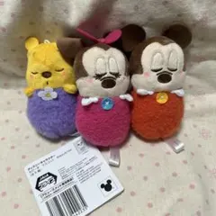 ディズニー ちびーず マスコット おねんね ver. ミッキー　ミニー　プーさん