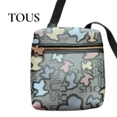 美品✨TOUS　トウス　ロゴ　ミニ　バック　グレー　総柄　ショルダーのサムネイル