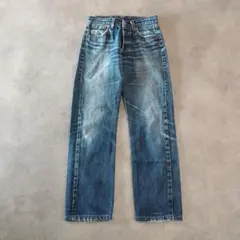 リーバイス501 Levis W29 鬼ヒゲ ハチノス 青 古着 23271