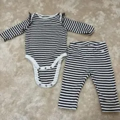 baby GAP ストライプロンパースとパンツセット 3-6ヶ月