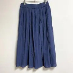 ✨綿100％✨ コムサイズム【9号】スカート ウエストゴム フレアスカート