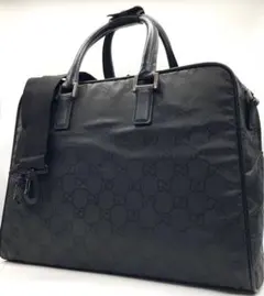 GUCCI グッチ ビジネスバッグ GGキャンバス A4収納可能 PC収納可能