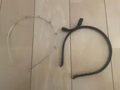 ヘアバンドセット 金属製と布製の2点