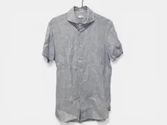 EDIFICE エディフィス 半袖リネンカッタウェイシャツ 46 M 極美品