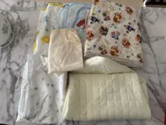 ☆セット売り☆ ベビー敷きパッド、掛け布団シート、おむつ替えシート、おくるみ