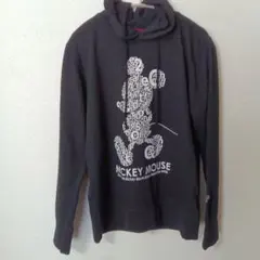 ミッキーマウス フード付きパーカー ブラック