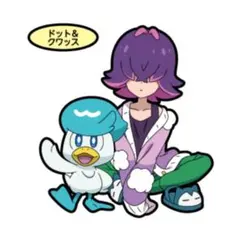 ポケットモンスター【ドット＆クワッス】ポケモンパン★デコキャラシール★第204弾