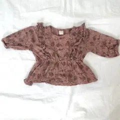 テータテート　花柄トップス　80センチ