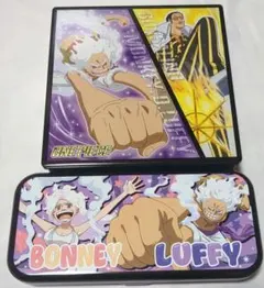 【新品】ワンピース チョコ缶 ルフィ ボルサリーノ ボニー 2缶セットのサムネイル