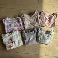 ロンパース6点 ユニクロ等　サイズ80〜90 綿100
