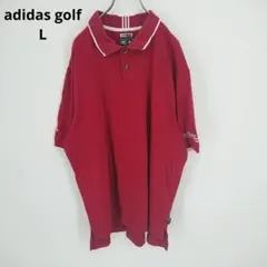 L adidas ポロシャツ レッド climalite