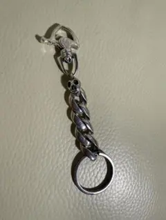 人気 シルバー 925 刻印 キーホルダー キーリング クラシック バネ交換済