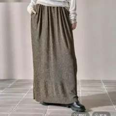 LEPSIM ベロアプリーツスカート