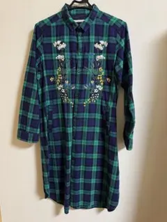 SUPER HAKKA チェック柄 シャツワンピース