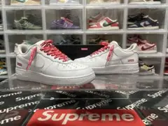 シュプリーム × ナイキ エアフォース1 ロー ホワイト　26.0cm