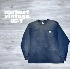 Carhartt Vintage ダークグレー ロングスリーブTシャツ