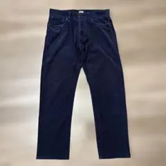 ネイビーコーデュロイパンツ 31W 33L