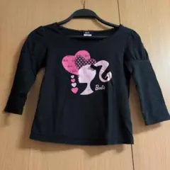 Barbie 黒 Tシャツ 150A　七分袖