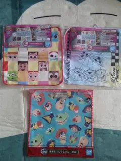 新品未使用 一番くじ トイ・ストーリー ハンカチ３枚セット