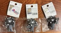 黒ミャクミャク PVCマスコット キーホルダー ABCセット