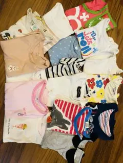 子供服まとめ売り　半袖　女の子　80-100 キッズ　17点