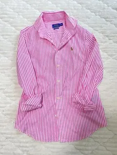 POLO RALPH LAUREN ピンクストライプシャツ ポロラルフローレン