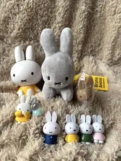ミッフィー ぬいぐるみとフィギュアセット