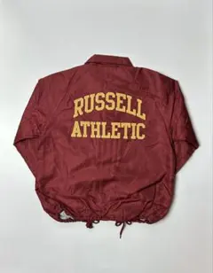 RUSSELL ATHLETIC ナイロン　コーチジャケット　バーガンディレッドのサムネイル