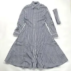 タグ付 サカイ sacai ドッキングワンピース ストライプ プリーツ 2