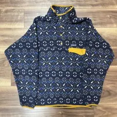 美品 パタゴニア シンチラスナップt M TCNN 19年製 フリース ネイビー
