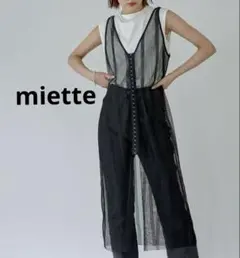 miette フロントホックVネックメッシュワンピースのサムネイル