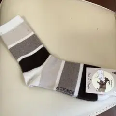 モンゴルのカシミヤウールソックス Mから L