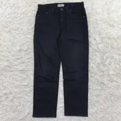 YANUK Ruth スリムテーパード デニムパンツ　24 ブラック 伸縮性