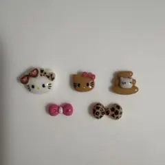 日焼けキティ ギャルキティ リボン ネイルパーツ