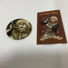 Dr.STONE バーベキュー 七海龍水 缶バッジ カード