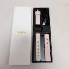 RUIMENスマートウォッチ本体ピンク