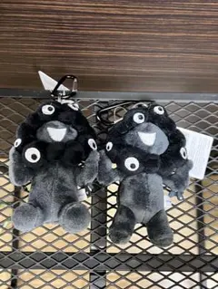 【完売】黒ミャクミャク カラビナ付きマスコット 大阪関西万博立ち座り 2個セット