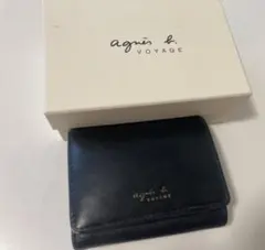 agnes b. VOYAGE 三つ折り財布 ブラックのサムネイル