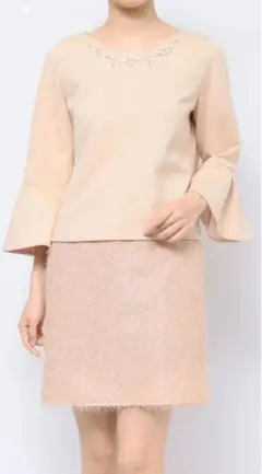 dazzlin ジャカード切替サックワンピース ワンピース