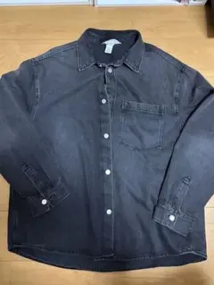 H&M ダークグレー デニムジャケット　XL