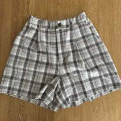 COZA レディース　キュロット　チェック　ハーフパンツ　M