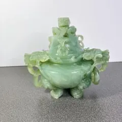 【天然石】瑪瑙 翡翠？縁起物 瓜 彫り物 彫刻 中国美術 2025年最新】中国美術 翡翠彫刻の人気アイテム - メルカリ